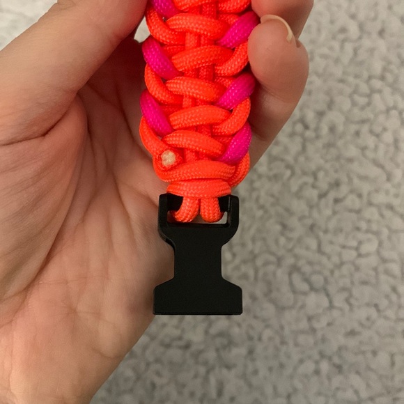 Orange and Pink Paracord Bracelet - Picture 11 of 13